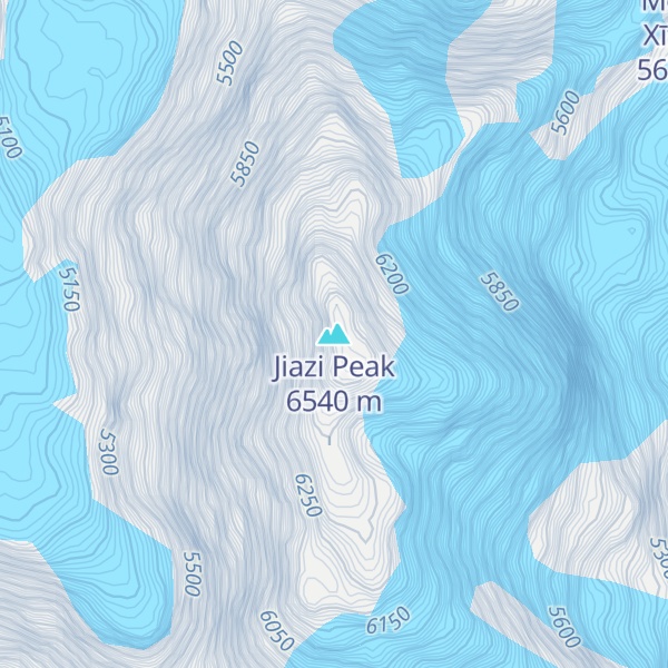 Map of Jiazi Peak