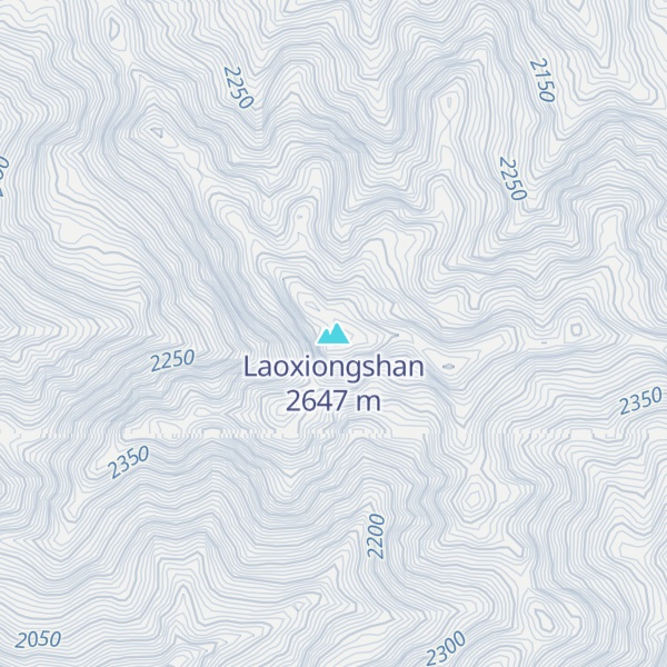 Map of Laoxiongshan