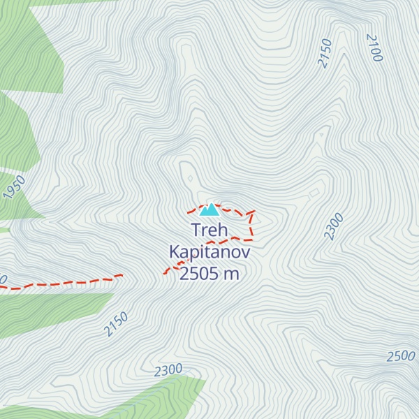 Map of Treh Kapitanov