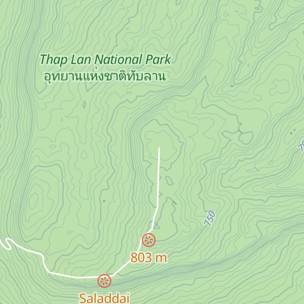 Map of Khao Salatdai