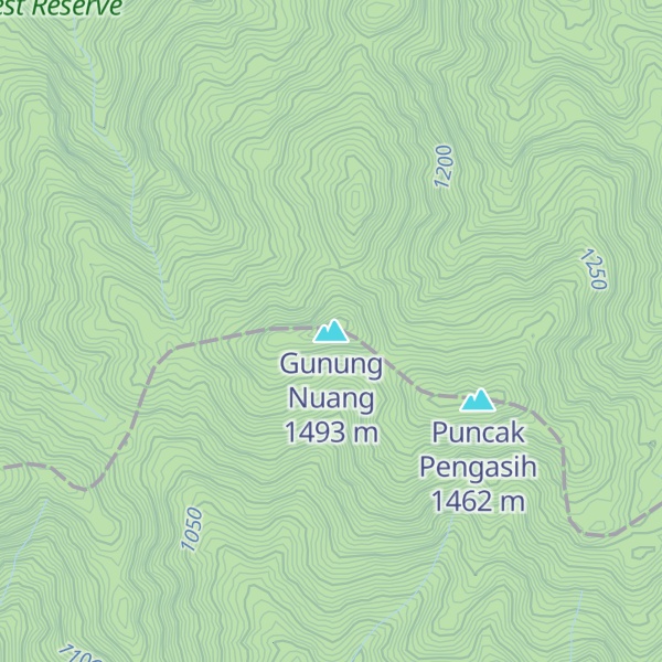 Map of Gunung Nuang