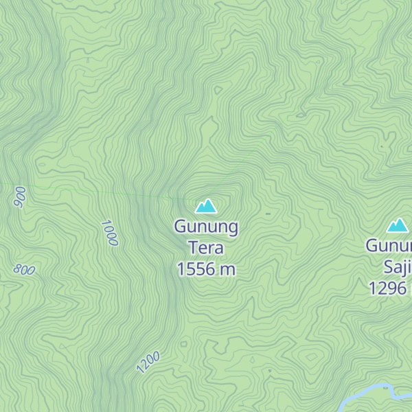 Map of Gunung Tera