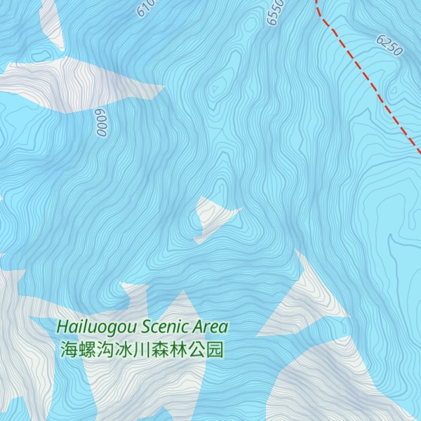 Map of Gongzi Peak