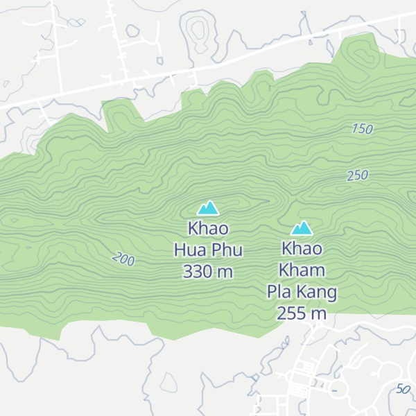 Map of Khao Hua Phu