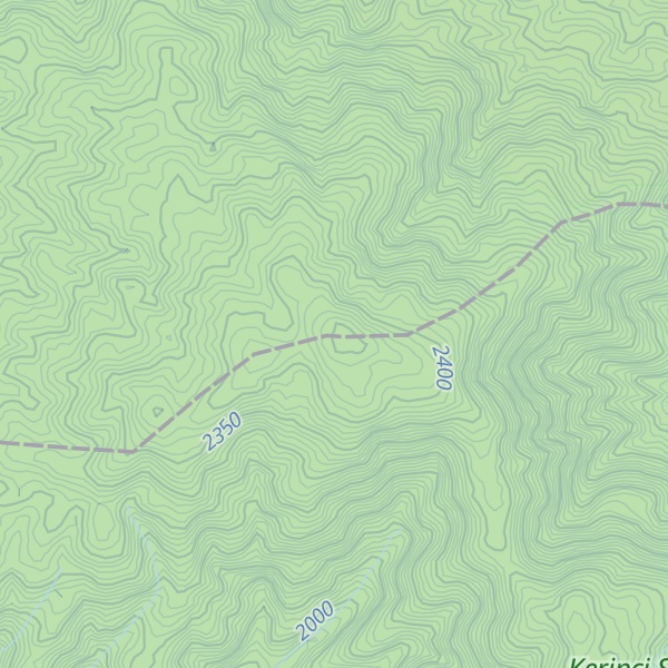 Map of Gunung Gedang