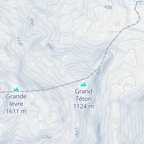Map of Petit Téton