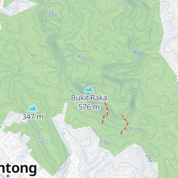 Map of Bukit Raka