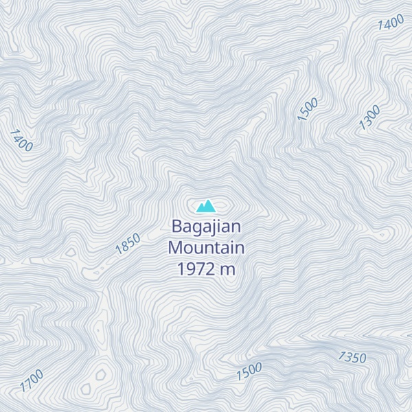 Map of Bagajian Mountain