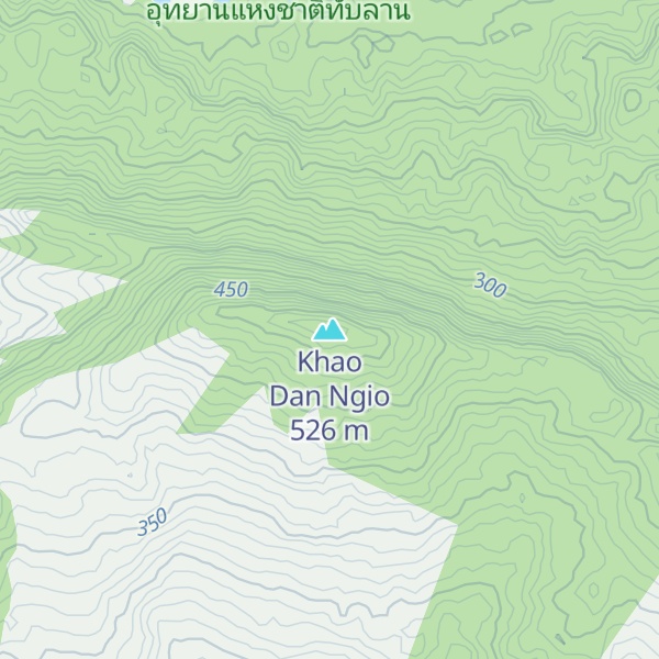 Map of Khao Dan Ngio