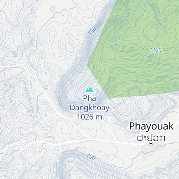 Map of Pha Dangkhoay