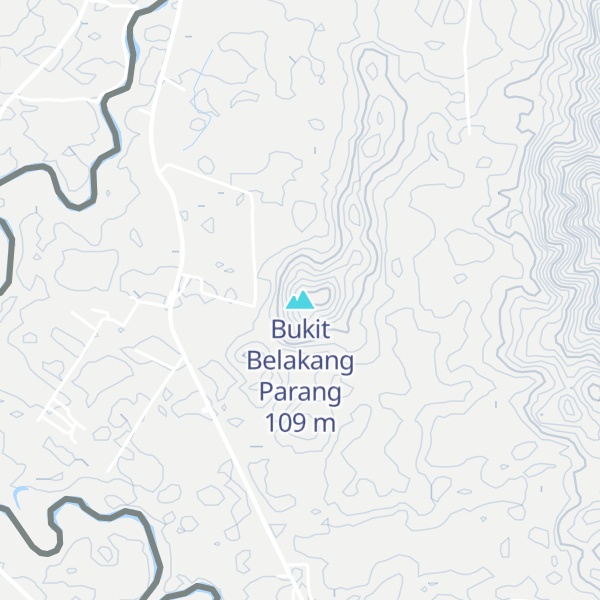 Map of Bukit Belakang Parang