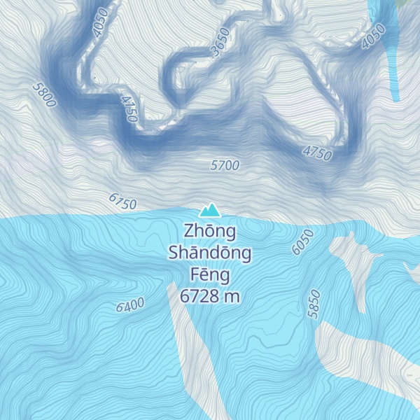Map of Zhōng Shāndōng Fēng