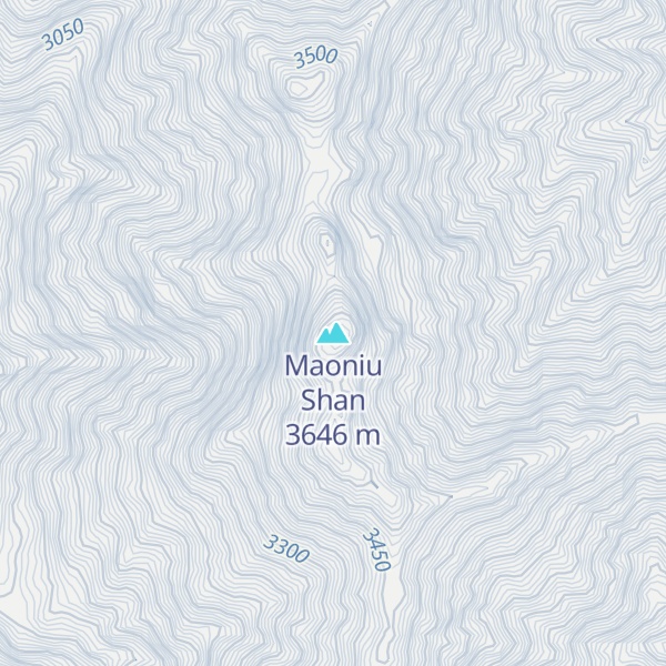 Map of Maoniu Shan
