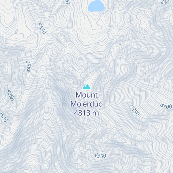 Map of Mount Mo'erduo