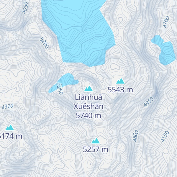 Map of Liánhuā Xuěshān
