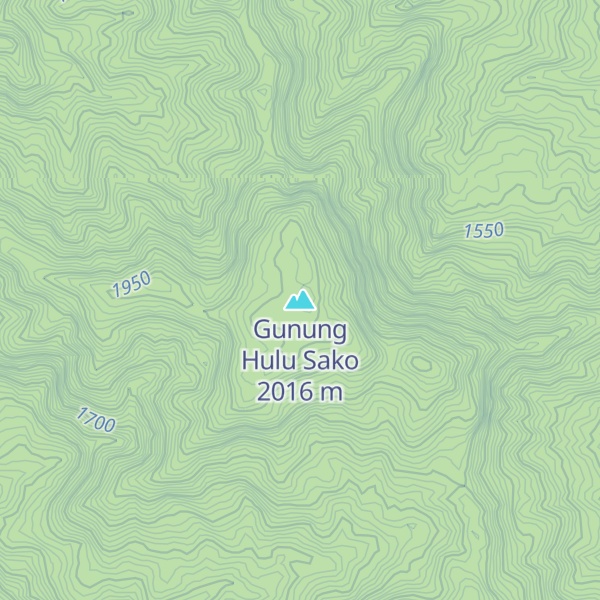 Map of Gunung Hulu Sako