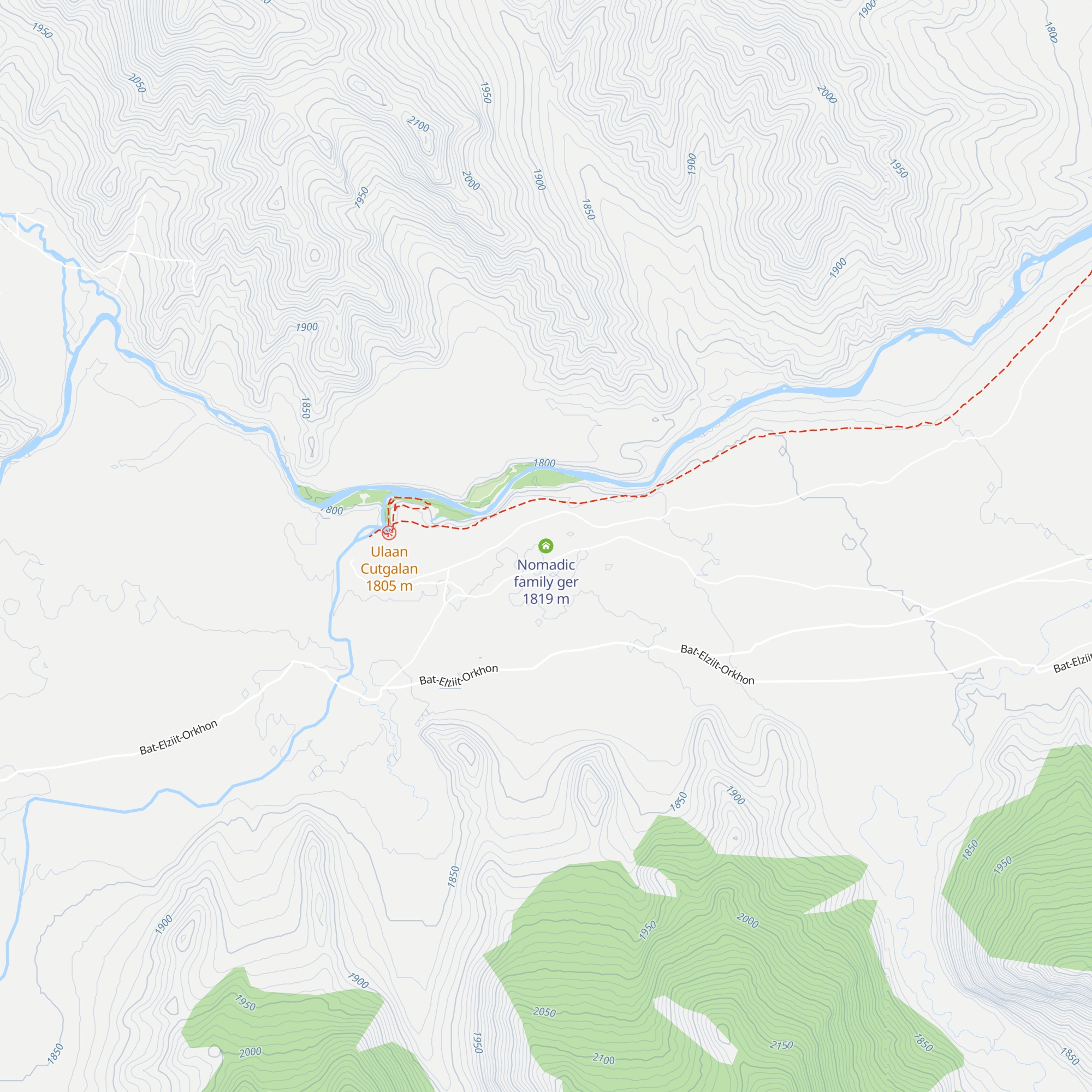 Nomadic family ger map