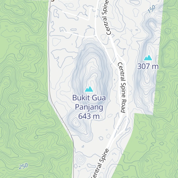 Map of Bukit Gua Panjang