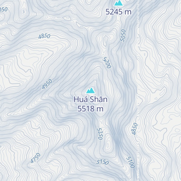 Map of Huá Shān