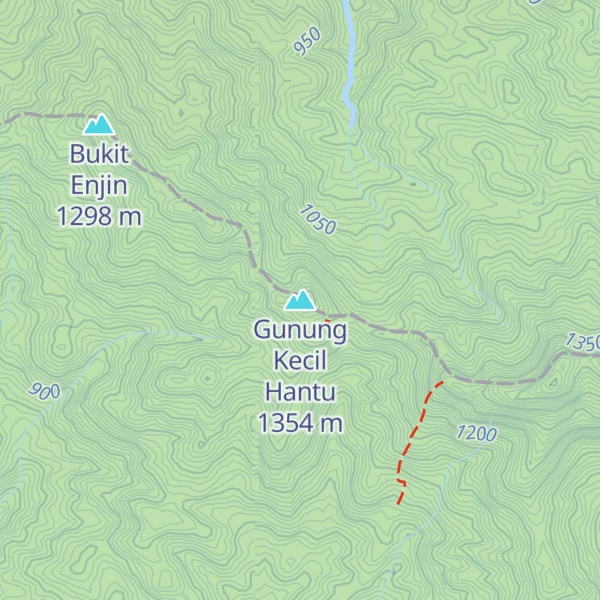 Map of Gunung Kecil Hantu