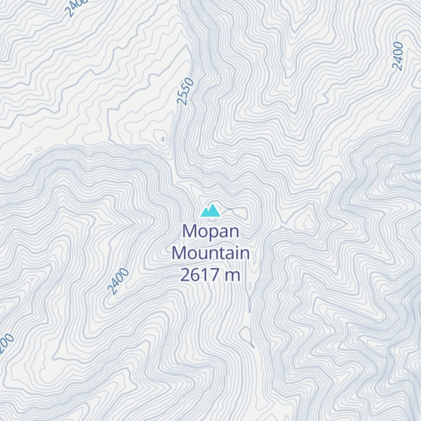 Map of Mopan Mountain