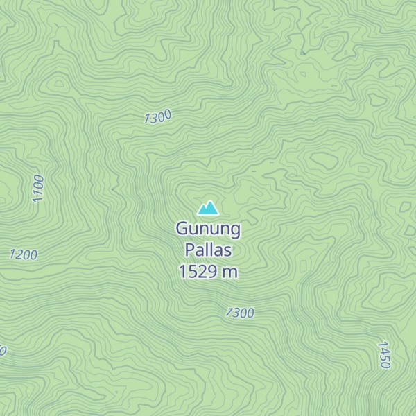 Map of Gunung Pallas