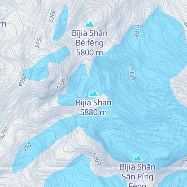 Map of Bijia Shan