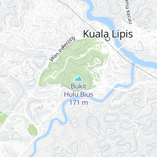 Map of Bukit Hulu Bius