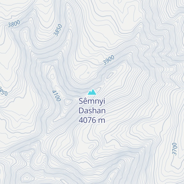 Map of Sêmnyi Dashan