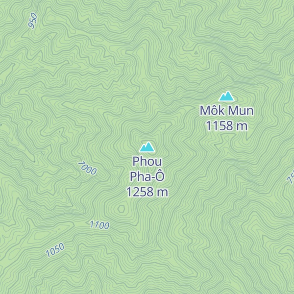 Map of Phou Pha-Ô