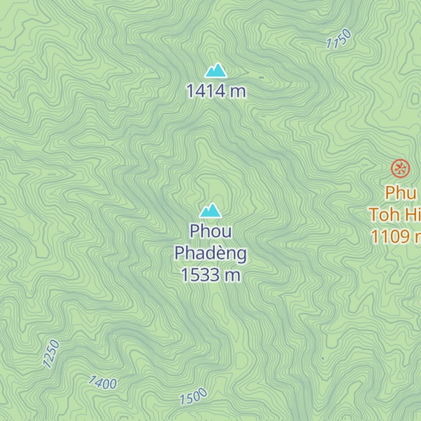 Map of Phou Phadèng