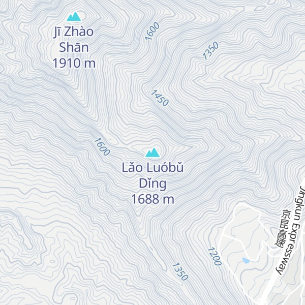 Map of Lǎo Luóbǔ Dǐng