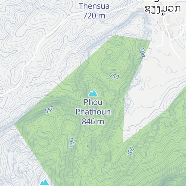 Map of Phou Phathoun