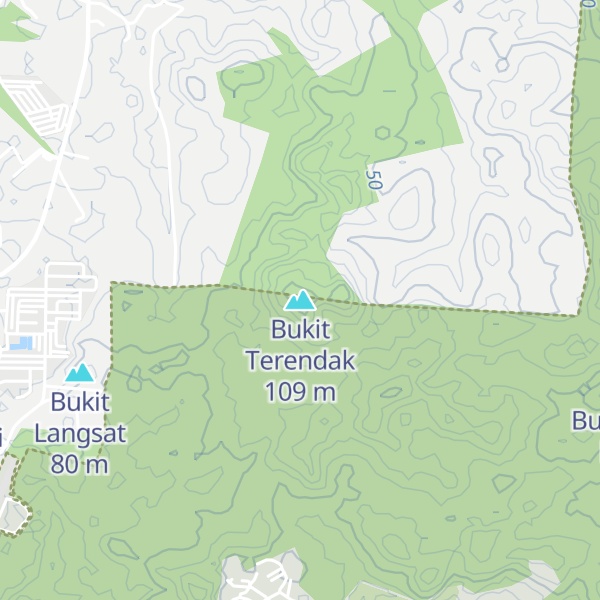 Map of Bukit Terendak