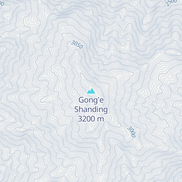 Map of Gong'e Shanding