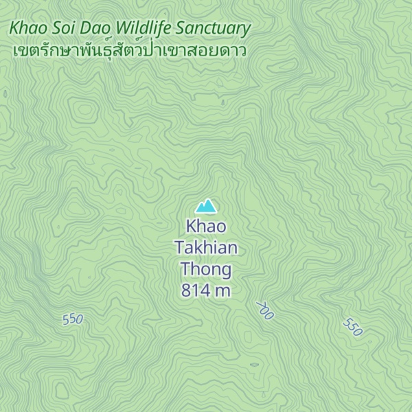 Map of Khao Takhian Thong