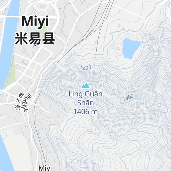 Map of Líng Guān Shān