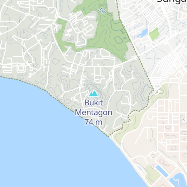 Map of Bukit Mentagon