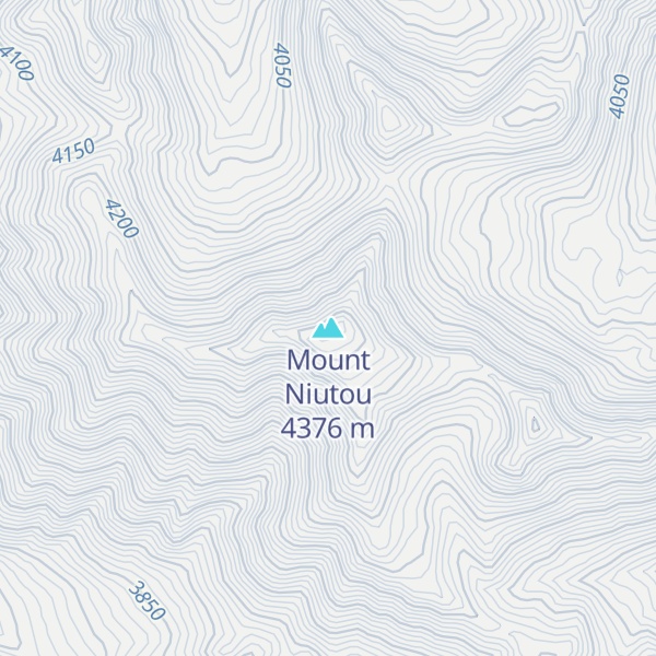 Map of Mount Niutou