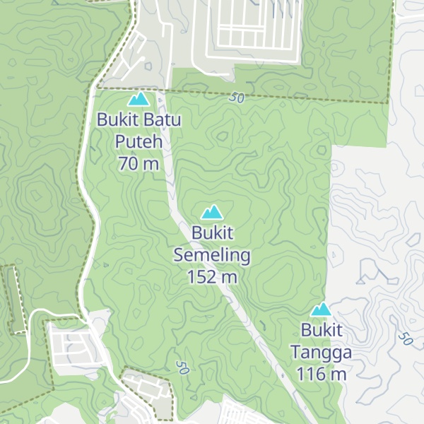 Map of Bukit Semeling