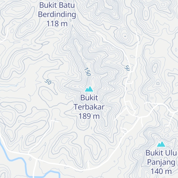 Map of Bukit Terbakar