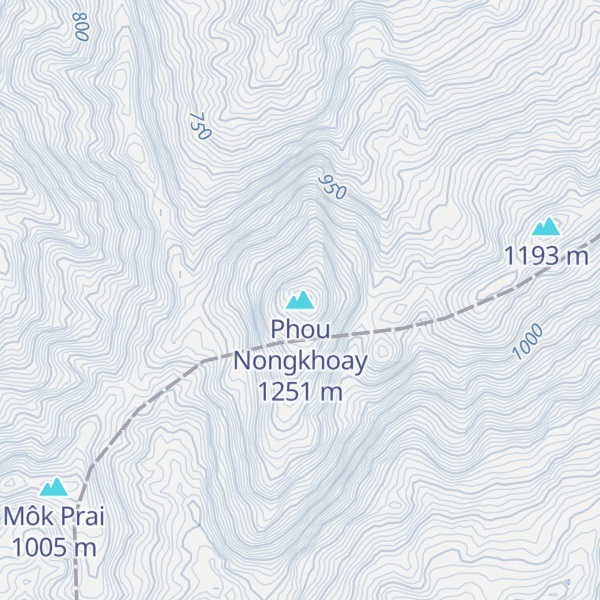 Map of Phou Nongkhoay