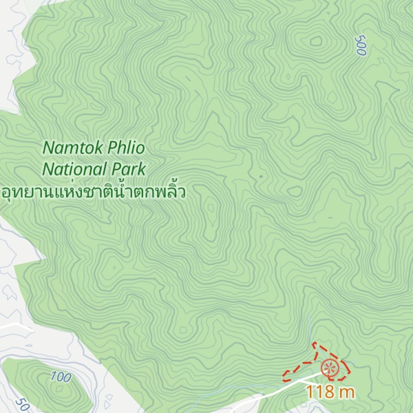 Map of Khao Yai Lan