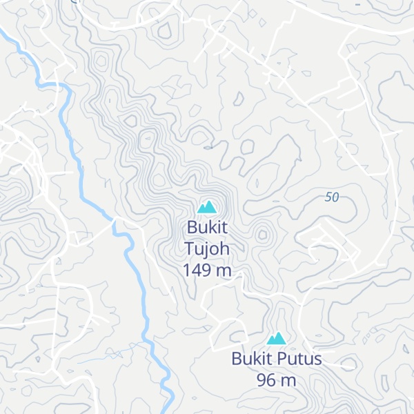 Map of Bukit Tujoh