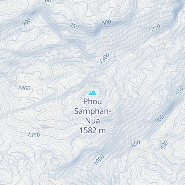 Map of Phou Samphan-Nua