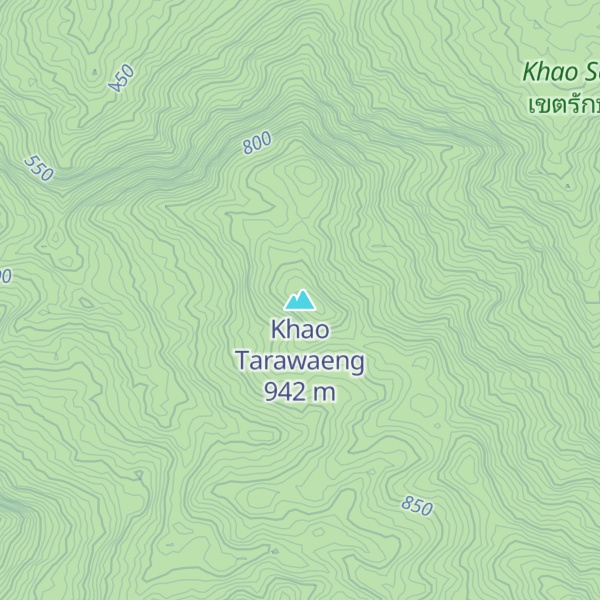 Map of Khao Tarawaeng