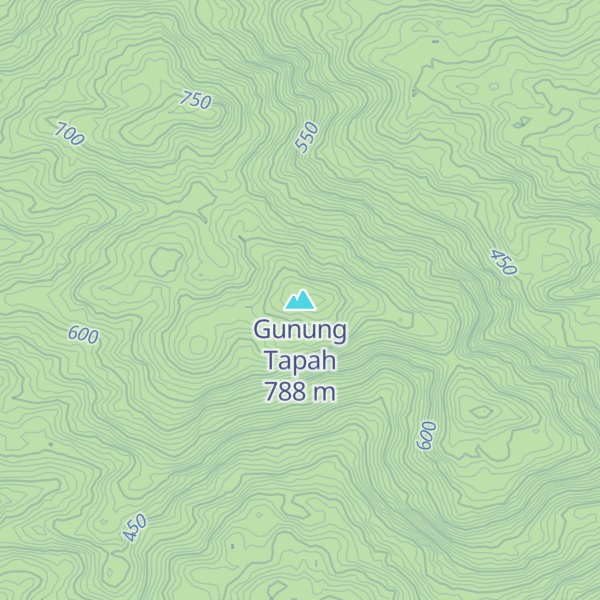 Map of Gunung Tapah