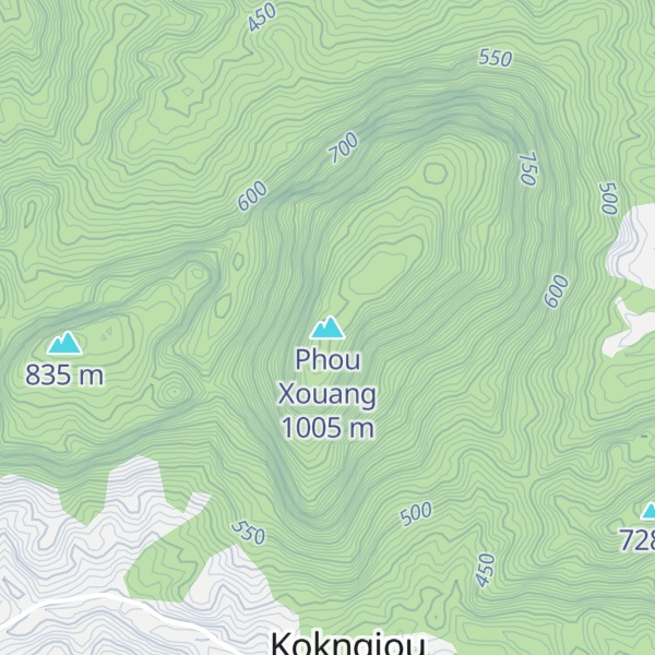 Map of Phou Xouang