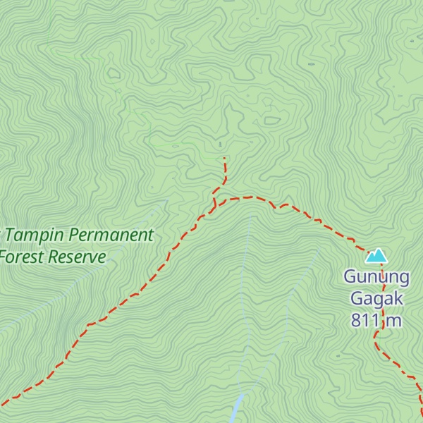 Map of Gunung Datuk