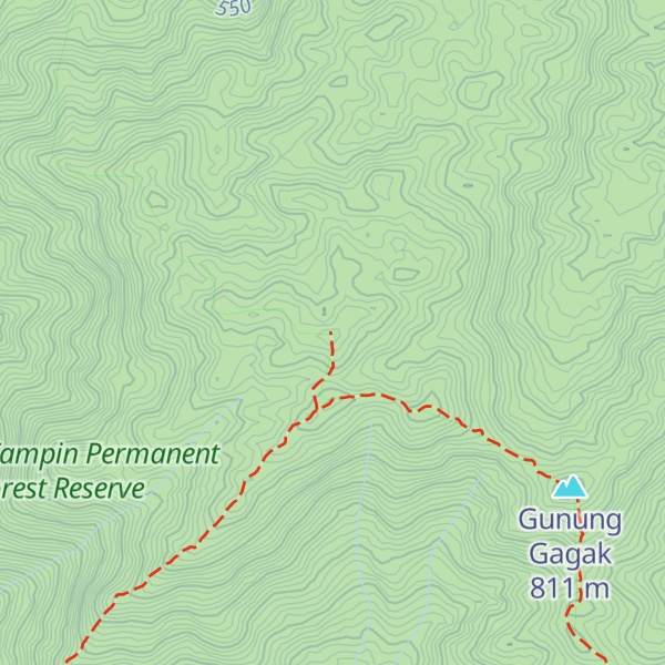 Map of Gunung Rembau